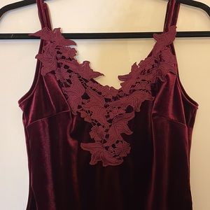 Velvet Burgundy Bodysuit